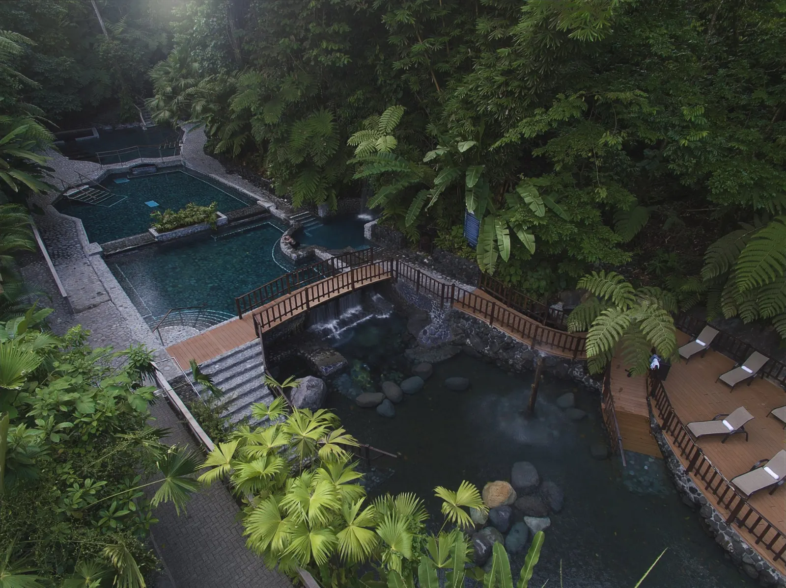 Arenal volcano among dense jungle Costa Rica